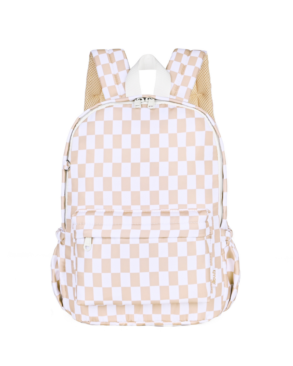 Mini Toddler/Daycare Backpack - Caramel Check – Husk and Will