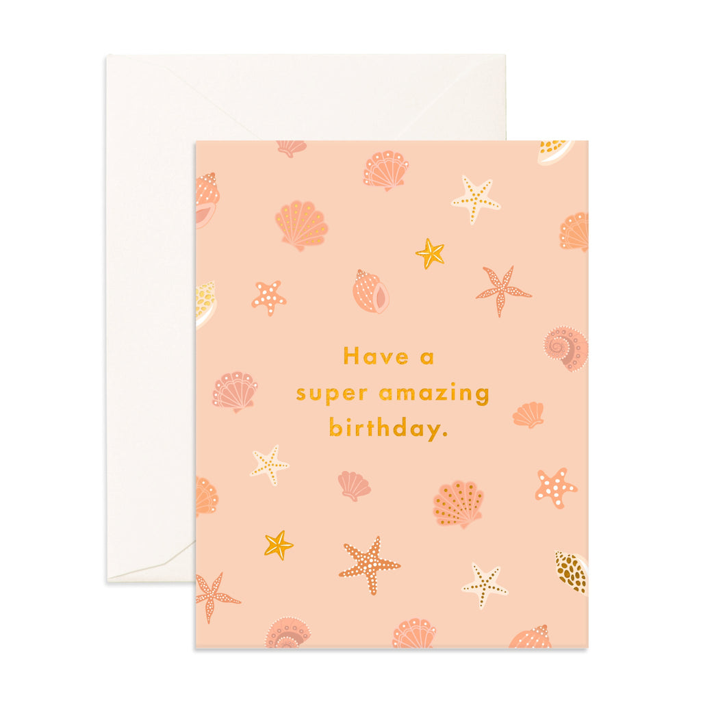 Colorful Shell Card Amazing Birthday Shells Greeting Card – Husk and Will