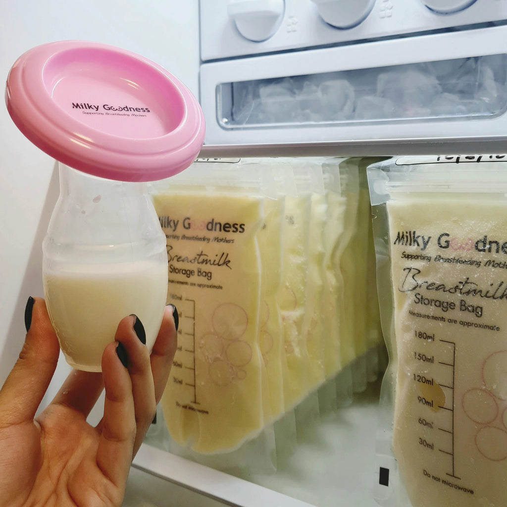 Milky goodness breast pump milk saver