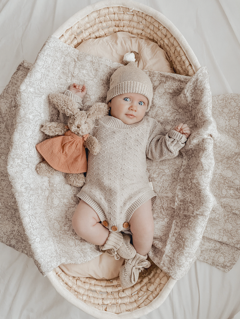 Pop ya tot Pop ya tot Chantilly Lace Swaddle Husk and Will