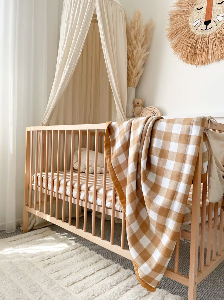 Pop ya tot Lancaster Cot Quilt Cotton cot quilt Husk and Will