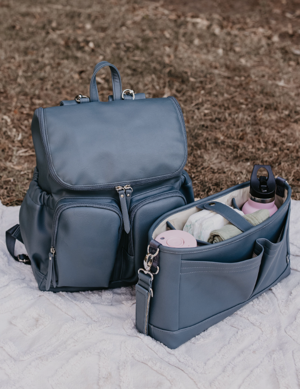 OIOI Nappy Bag Backpack Stone Blue