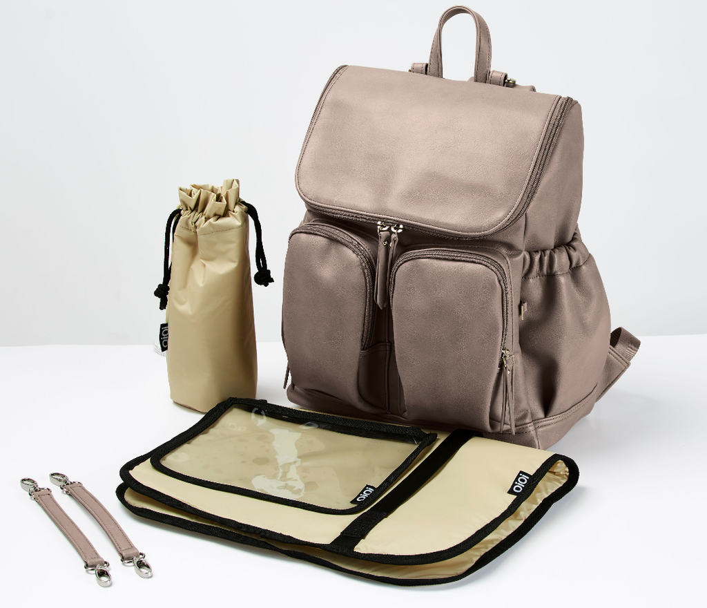 OIOI Taupe Nappy Bag backpack 