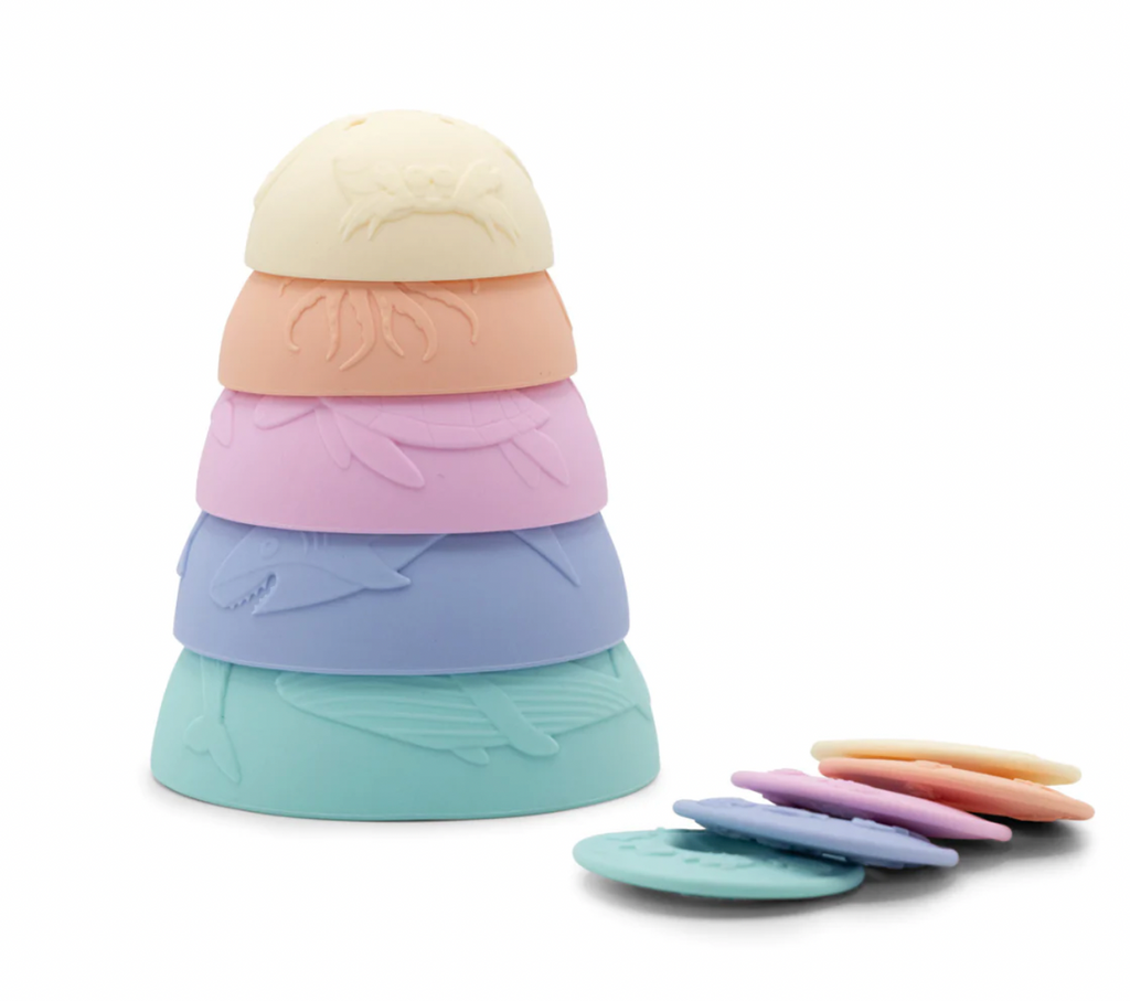 Jellystone silicone stacking toys