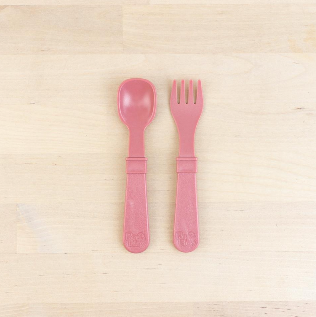 Re-play fork and spoon set desert
