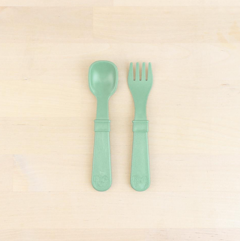 Replay fork and spoon set sage