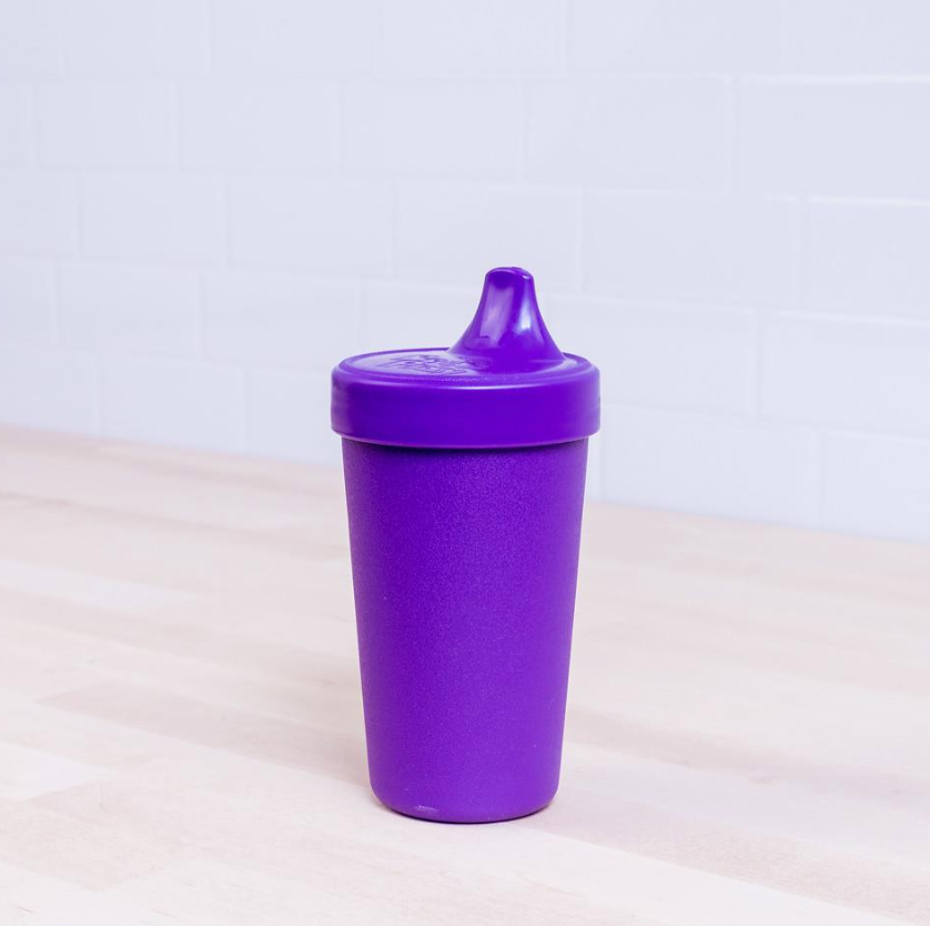 Re-play no spill sippy cup purple
