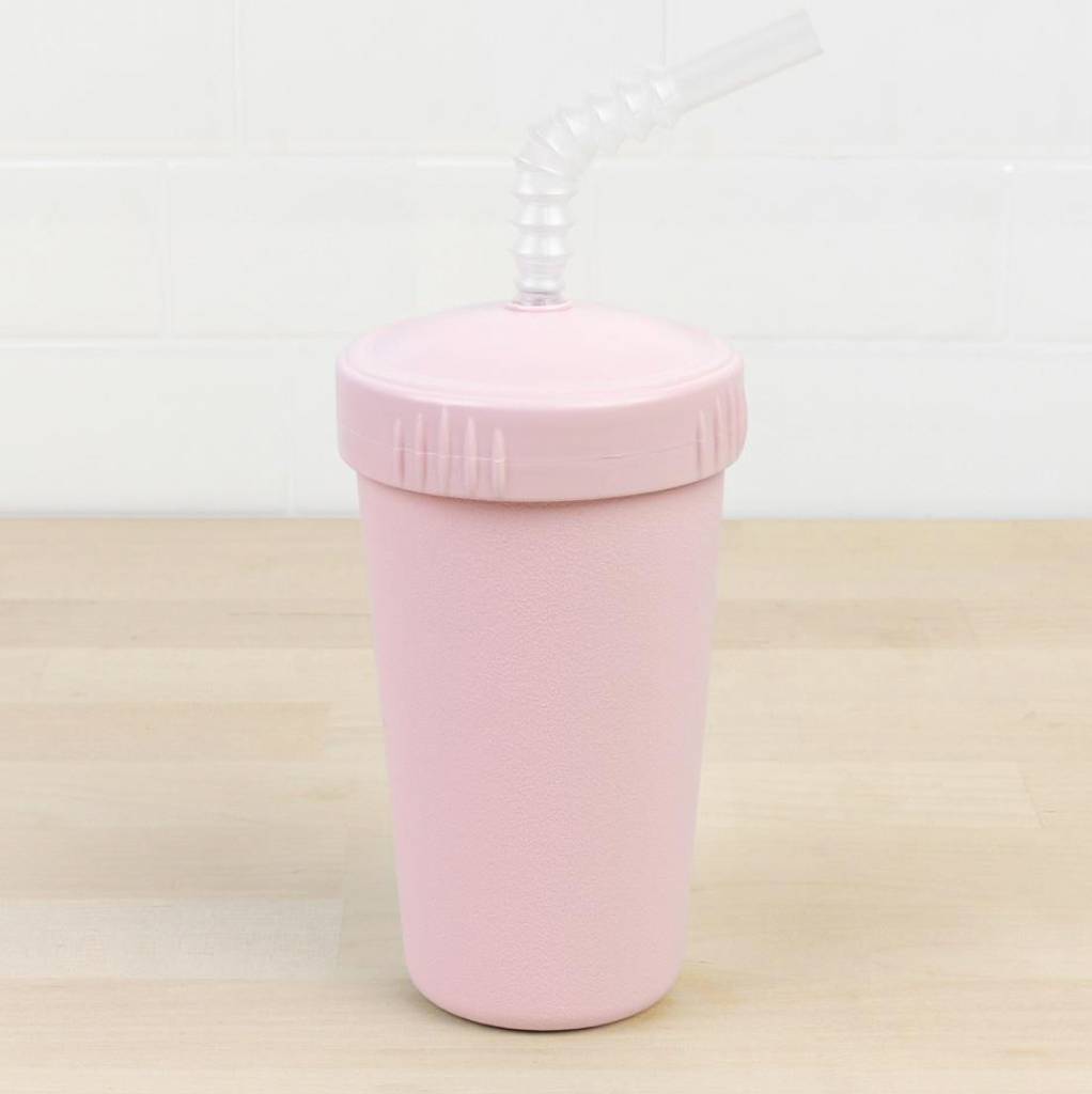 Cup with straw ice pink 