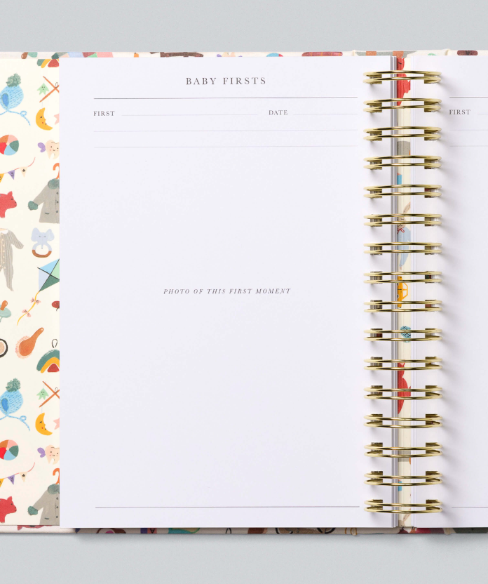 Write to me baby firsts journal keepsake book