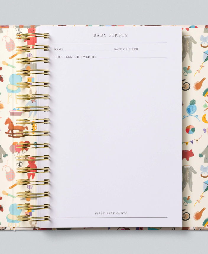 Write to me baby firsts journal keepsake book