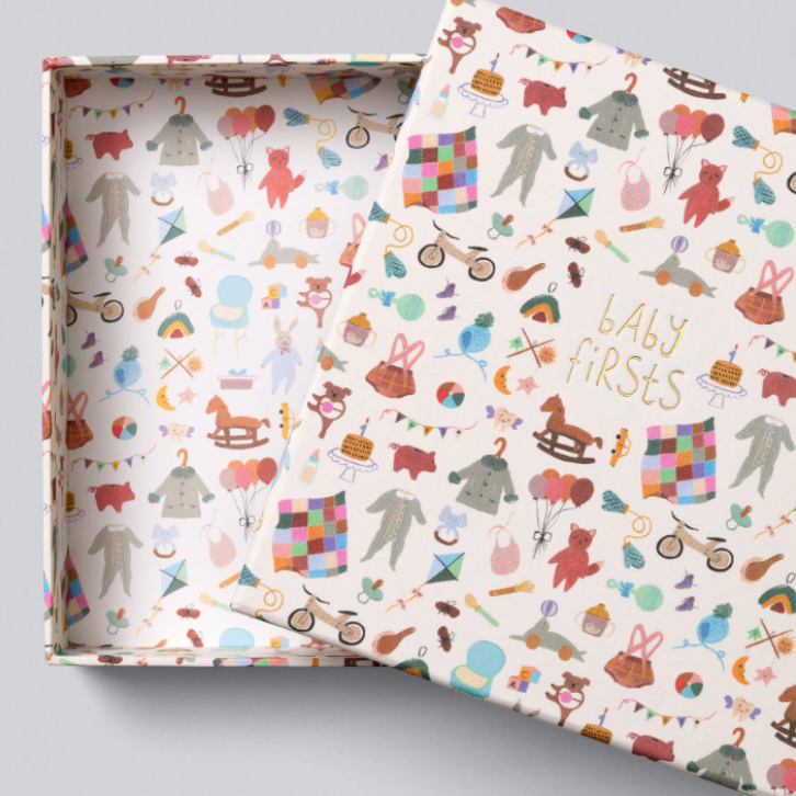 Write to me Baby Firsts Baby milestone keepsake journal Husk and Will